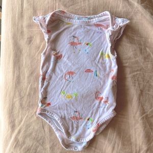 Angel Dear flamingo bodysuit